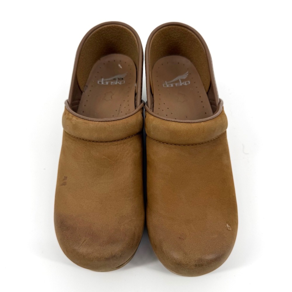 Dansko Professional 38 Honey Pot Leather Comfort Clogs Slip On Shoes Teacher - Picture 3 of 9
